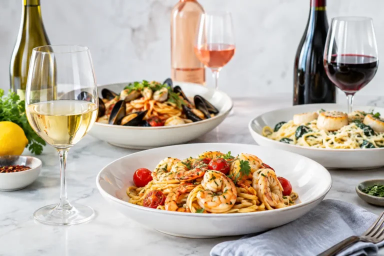Best Wines for Seafood Pasta, Sauce by Sauce